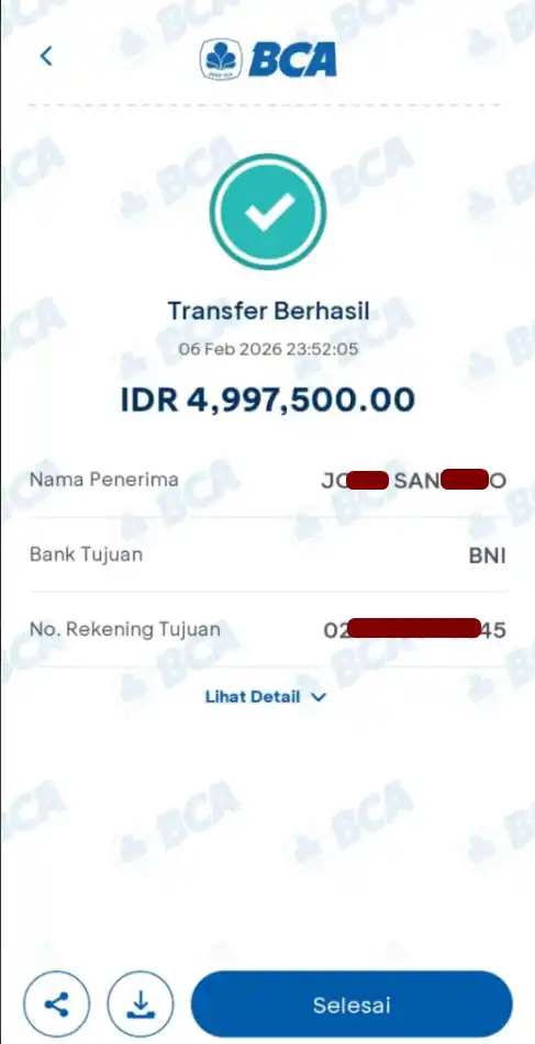 Bukti Transfer