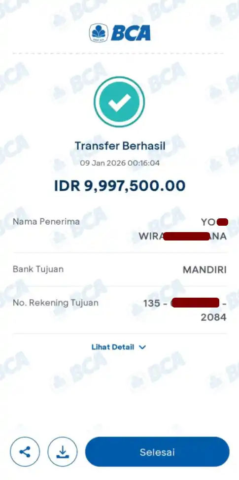 Bukti Transfer