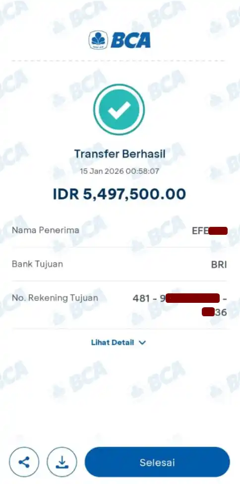 Bukti Transfer