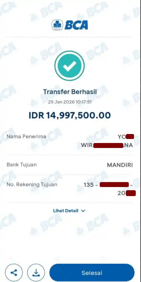 Bukti Transfer