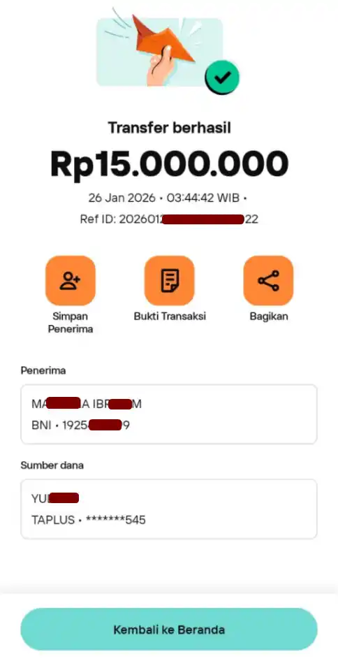 Bukti Transfer
