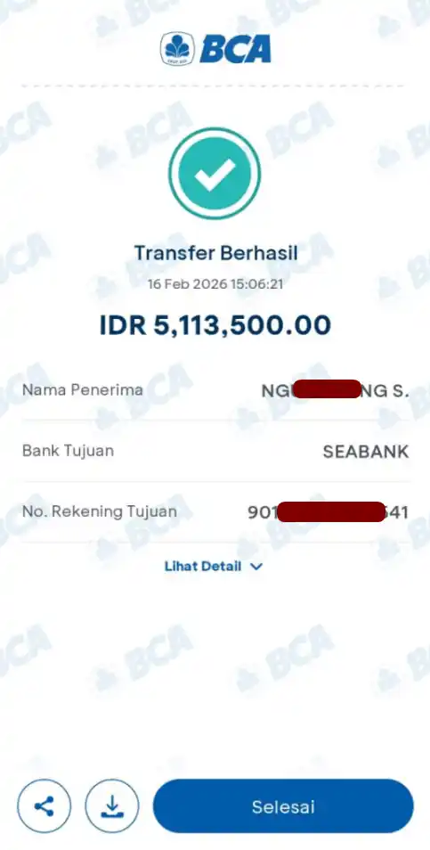 Bukti Transfer