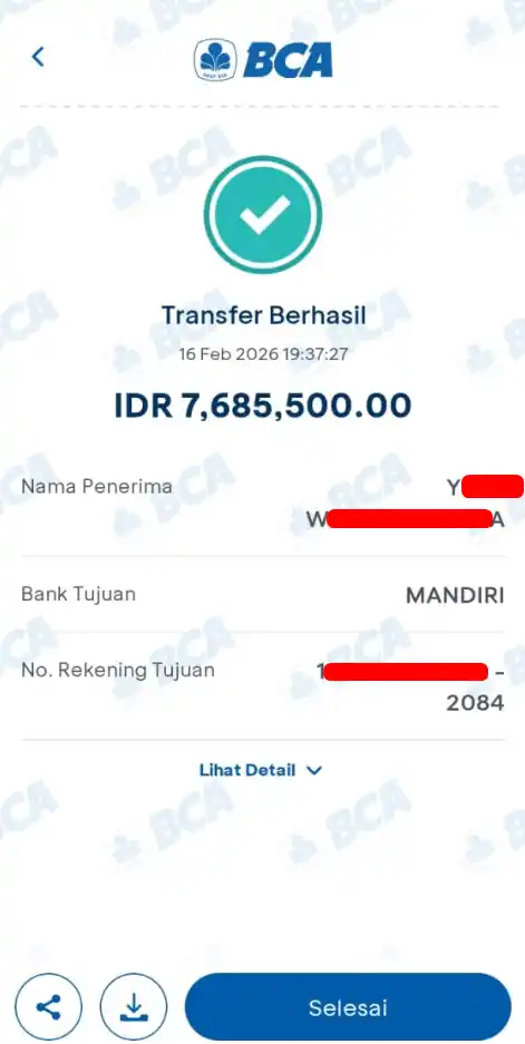 Bukti Transfer