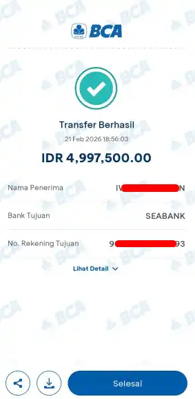 Bukti Transfer