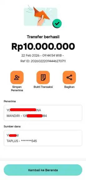 Bukti Transfer
