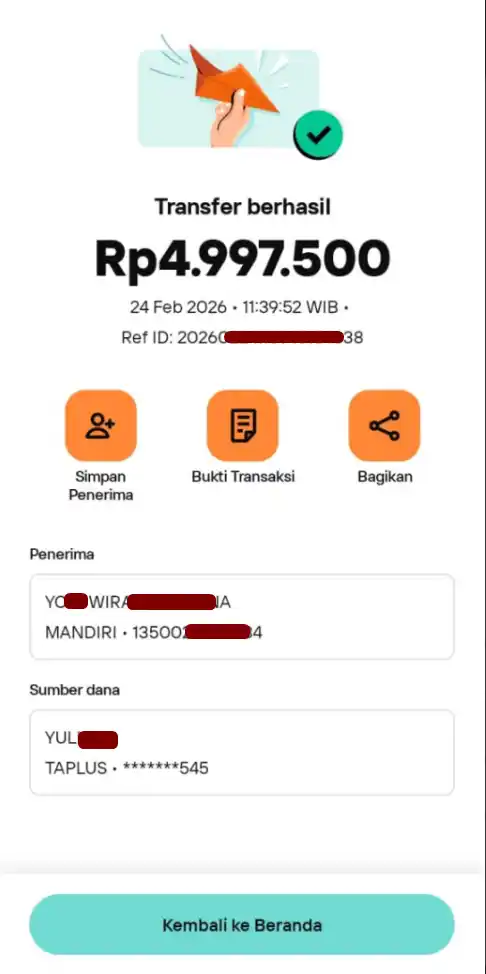 Bukti Transfer