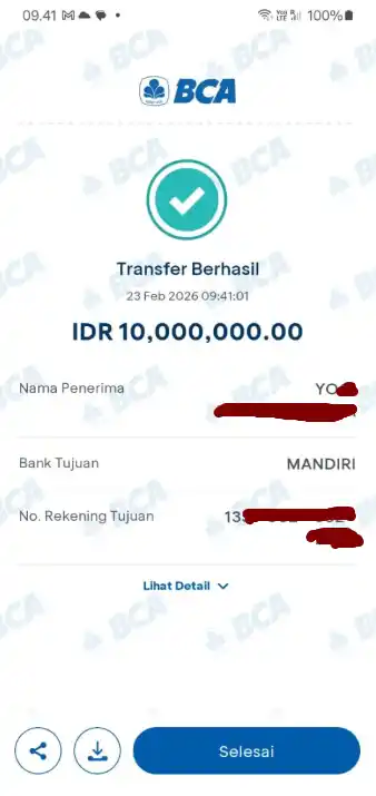 Bukti Transfer
