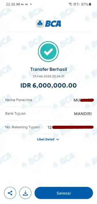 Bukti Transfer