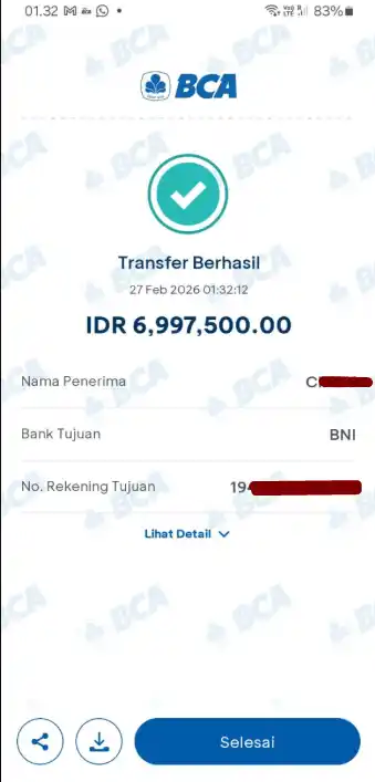 Bukti Transfer