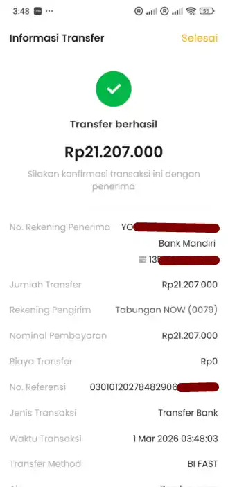 Bukti Transfer