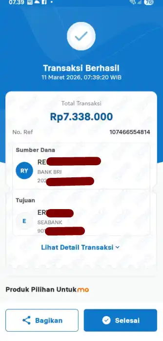 Bukti Transfer
