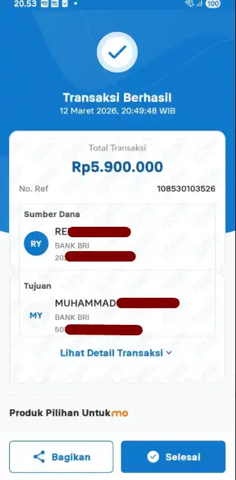 Bukti Transfer