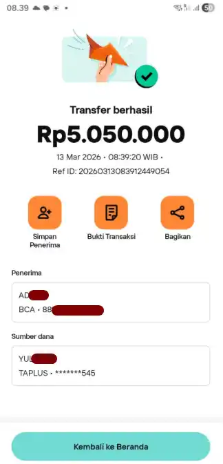 Bukti Transfer