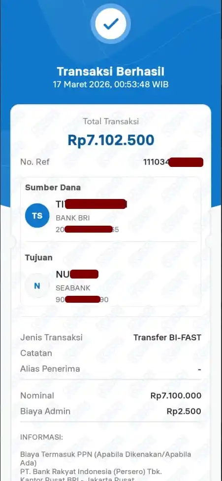 Bukti Transfer