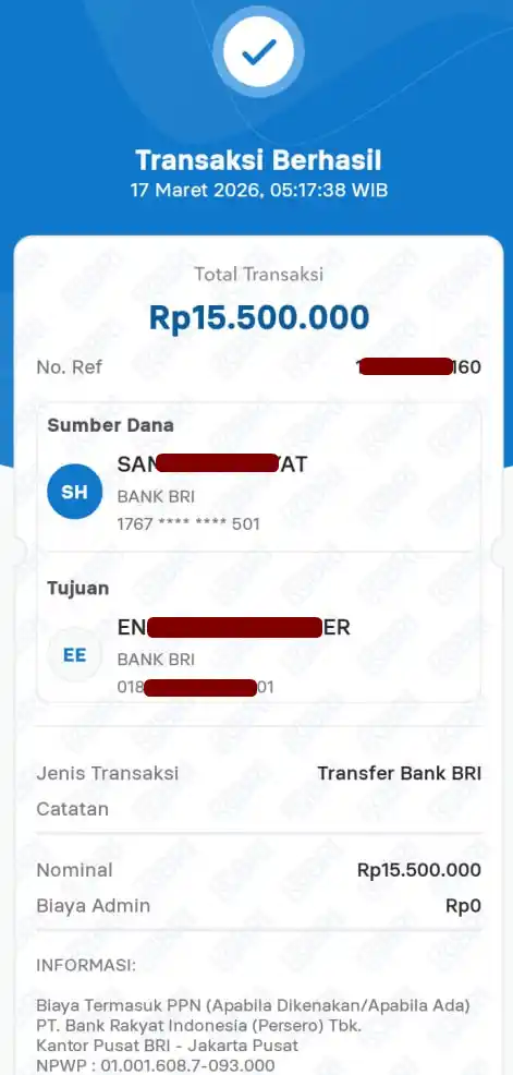 Bukti Transfer