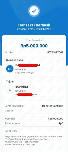 Bukti Transfer