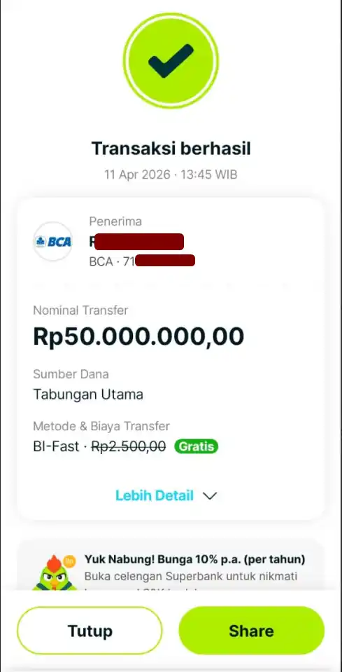 Bukti Transfer