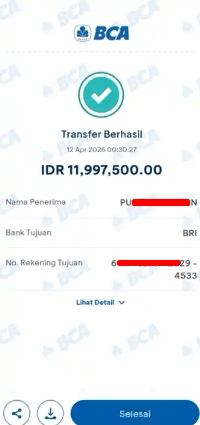 Bukti Transfer