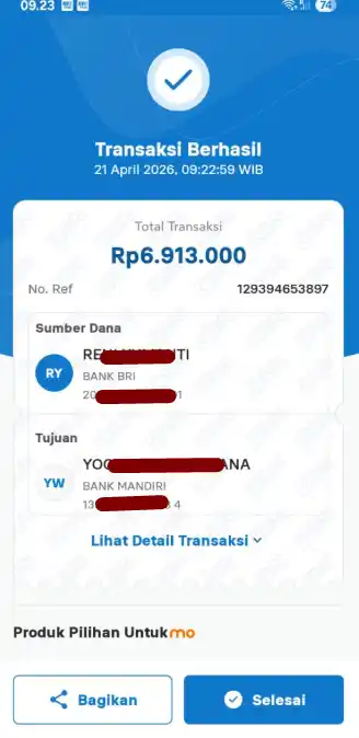 Bukti Transfer