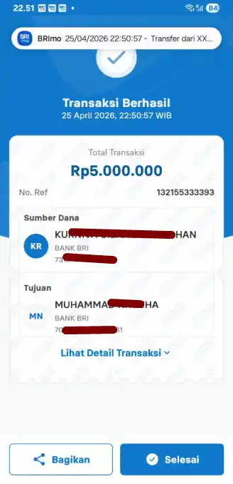 Bukti Transfer